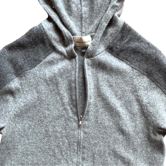Grey cashmere hoodie - Picture 3 of 7